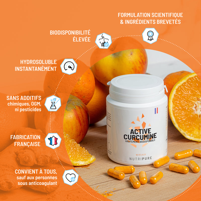Active Curcumine Nutripure 90 capsule - Articolazioni e Digestione