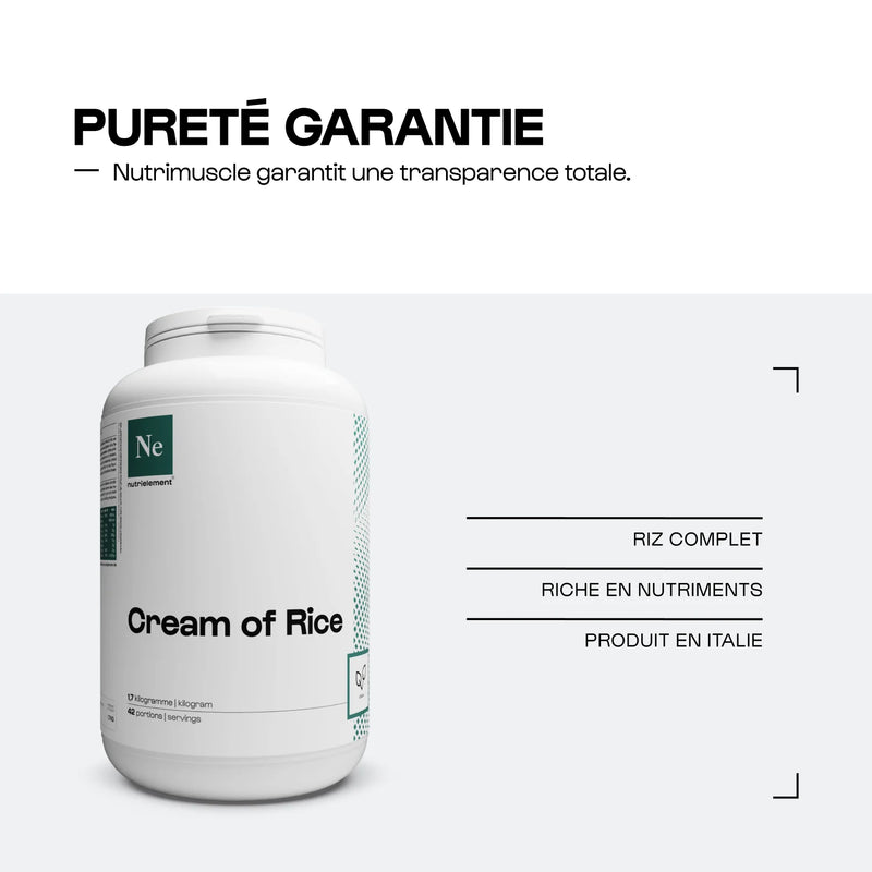Crème de Riz Nutrimuscle Nature
