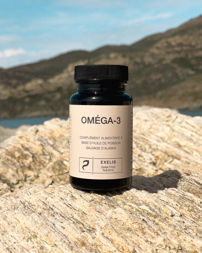 Complément alimentaire à base d'huile de poisson sauvage d'Alaska, Omega 3 - Exelis