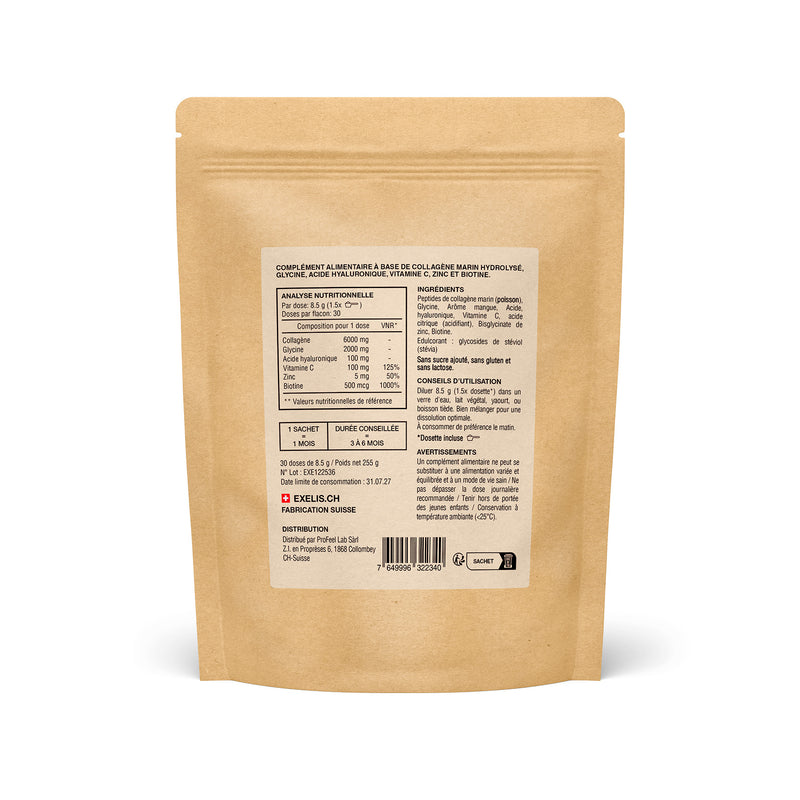 Exelis Pouche Collagene Marin Peptides Mangue Arrière