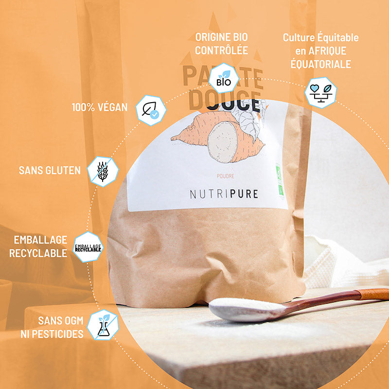 Organic Sweet Potato Flour Nutripure - 750g