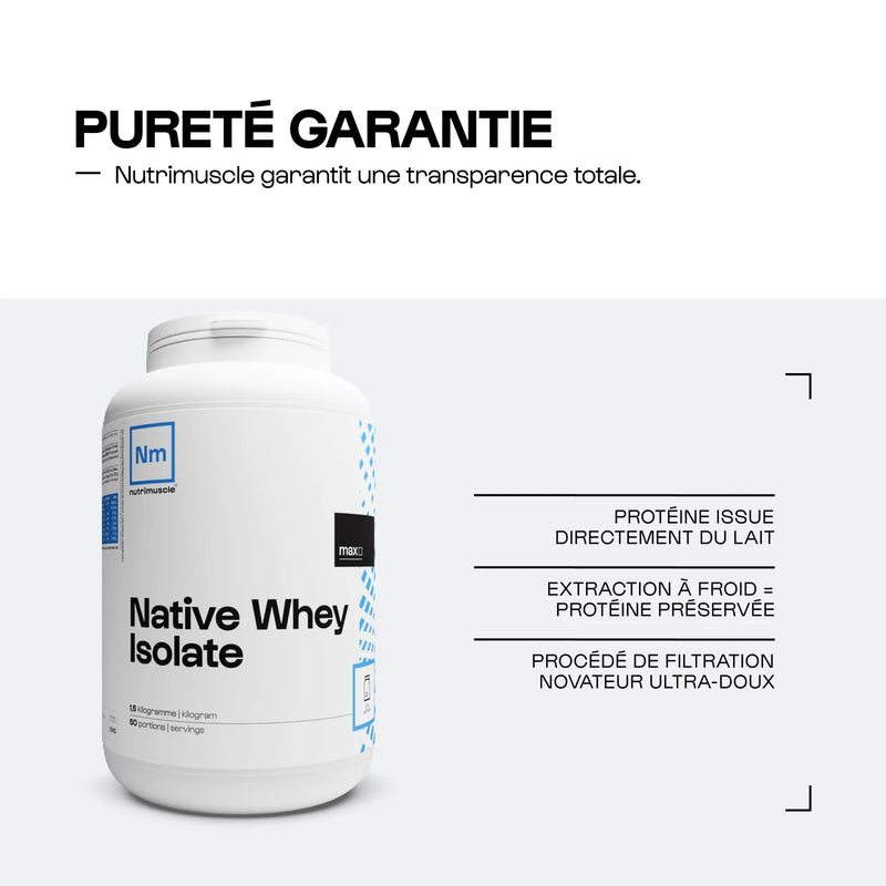 Whey Native Isolate (Low lactose) Nutrimuscle