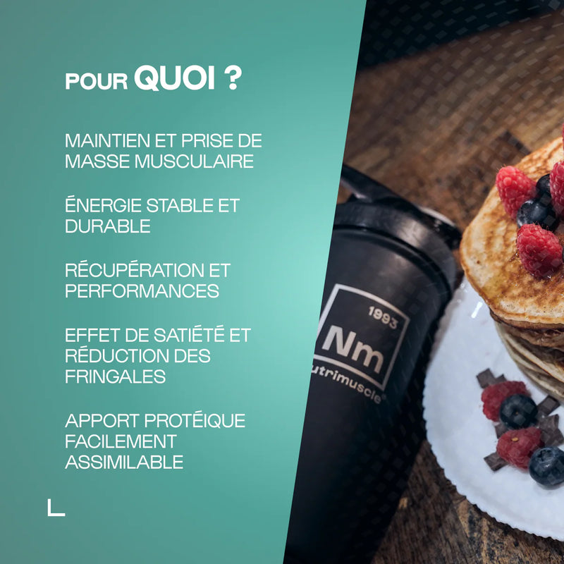 Mix Pancakes Protéinés Chocolat Nutrimuscle