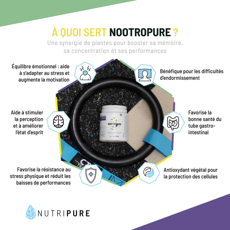 Nootropure Nutripure - Complément Nootropique Concentration et Mental
