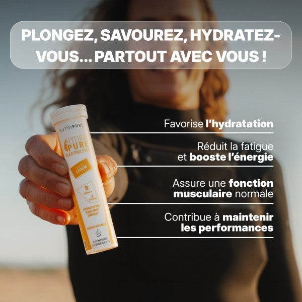 Hydrapure Électrolytes et Vitamines Nutripure Citron