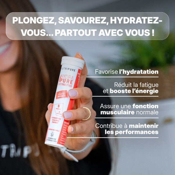 Hydrapure Électrolytes et Vitamines Nutripure Fruits Rouges