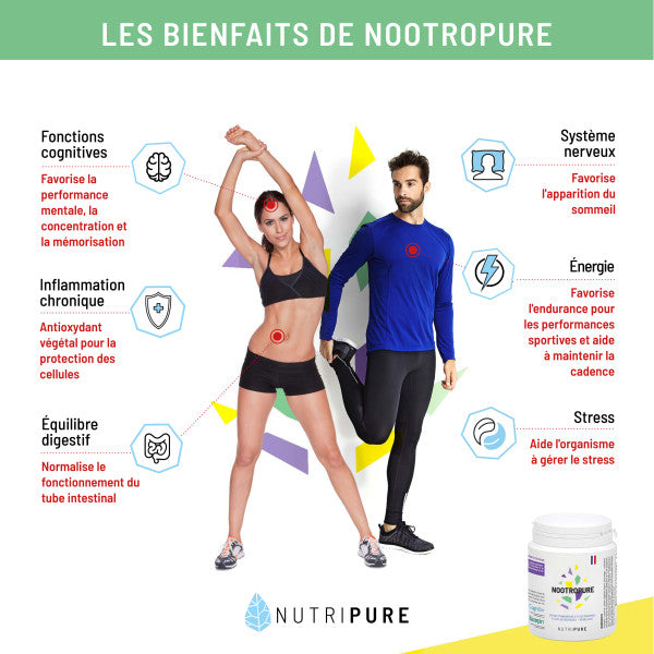Nootropure Nutripure - Complément Nootropique Concentration et Mental