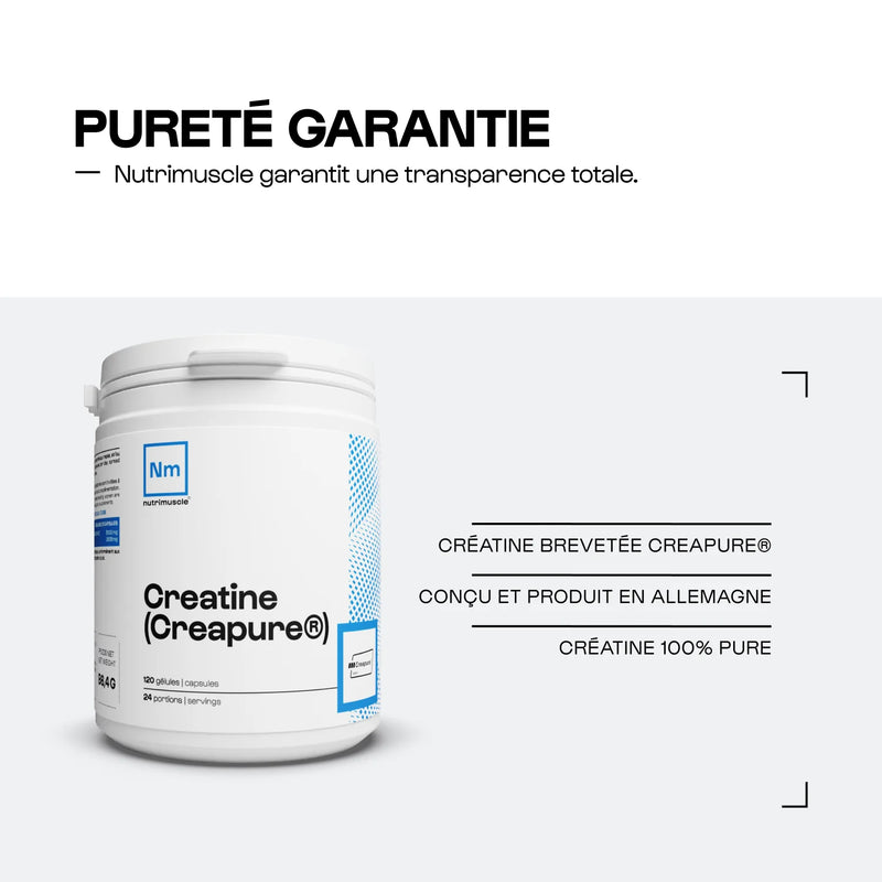 Créatine en Gélules Creapure® Nutrimuscle