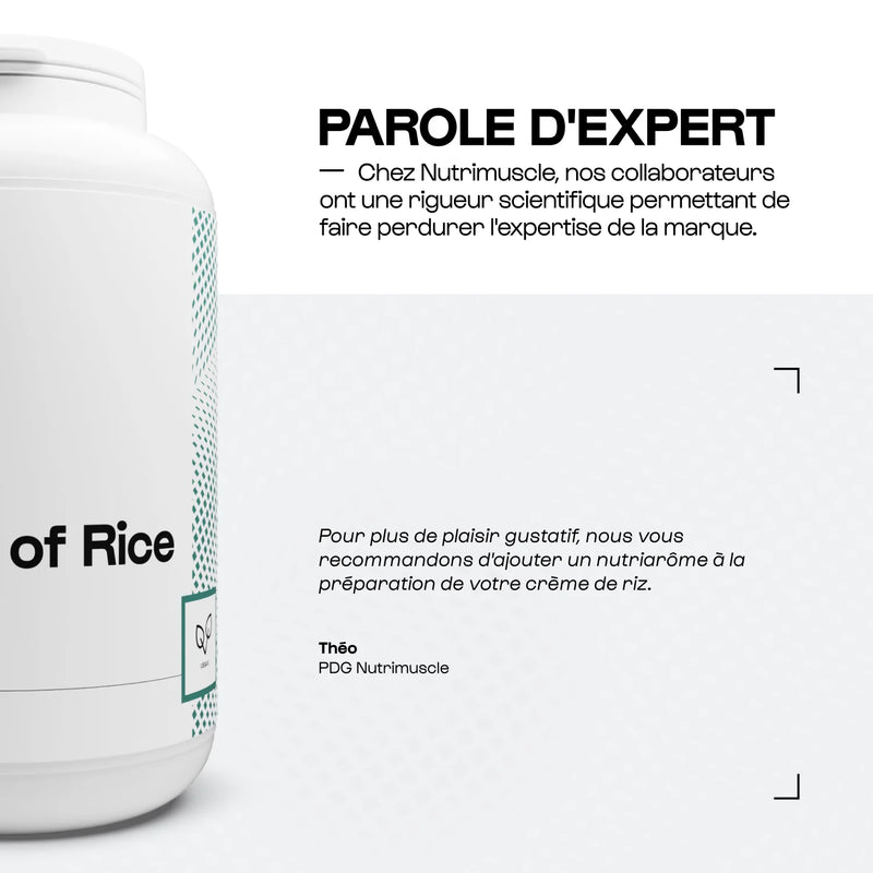 Crème de Riz Nutrimuscle Nature
