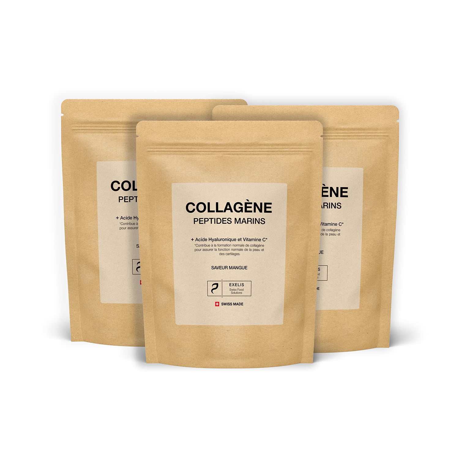 Collagène marin hydrolysé – Acide Hyaluronique & Cofacteurs – Arôme Mangue