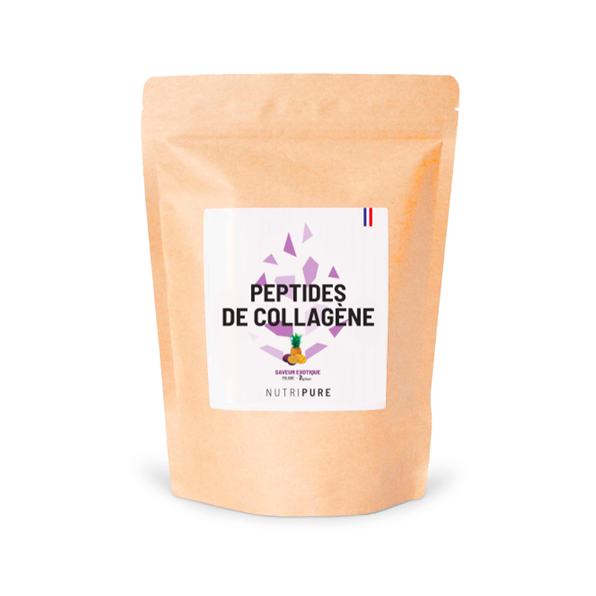 Collagene Peptides Peptan Nutripure Fruits Exotiques Packshot sachet kraft 310gr