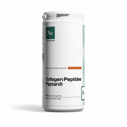 Collagène Peptan® Pêche-Citron Nutrimuscle 500g - Peptides de Collagène Type 1