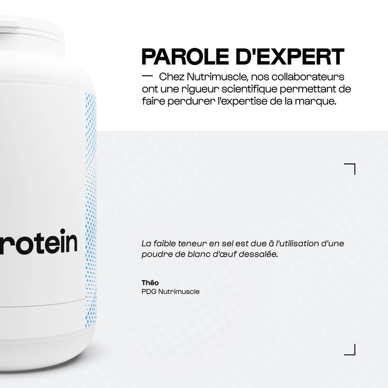 Protéine d'Œuf en Poudre Nature Nutrimuscle