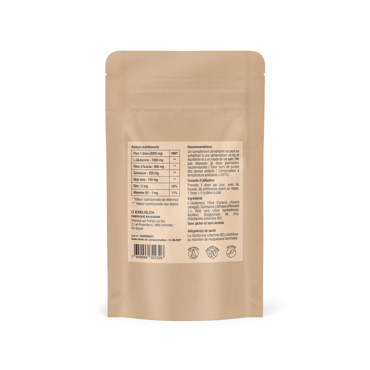 Exelis FIBE-R Complément alimentaire à base de fibres et d'extraits de plantes, normalisation du transit intestinal packaging