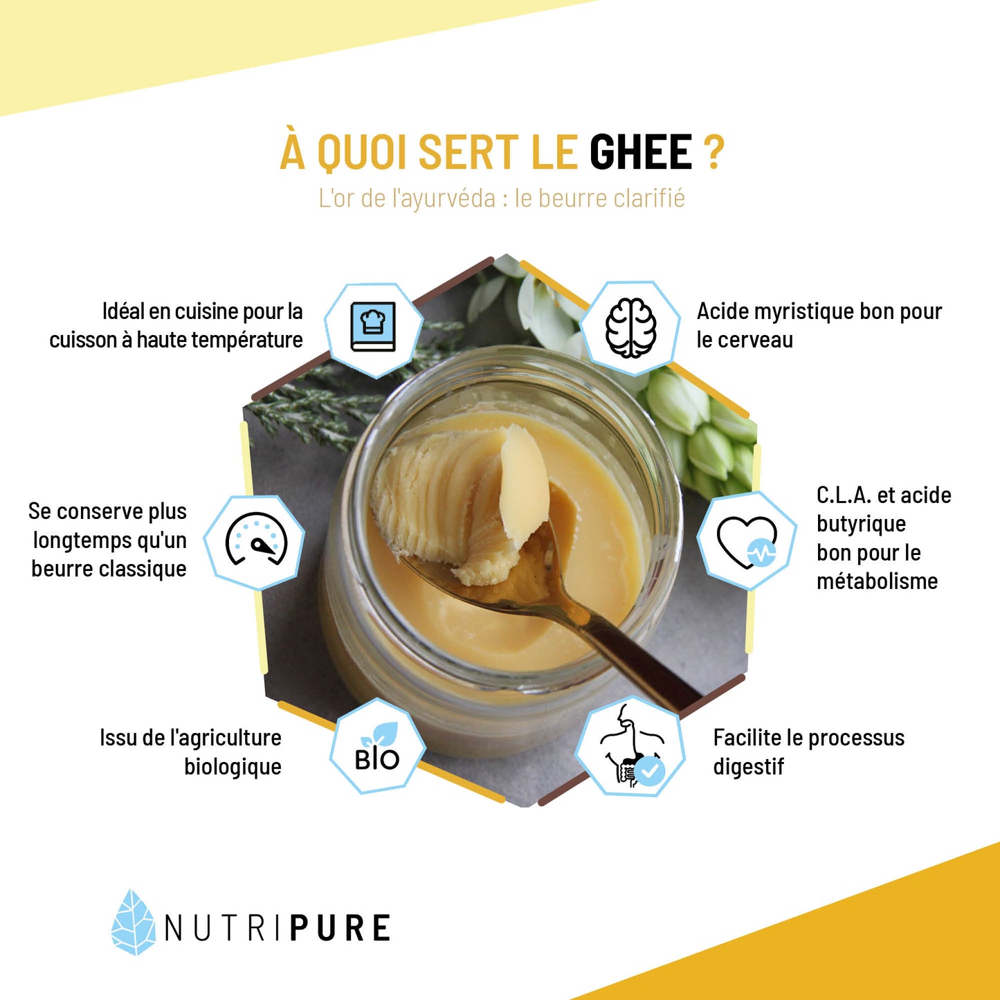 Bio Ghee - Geklärte Butter 300g Nutripure