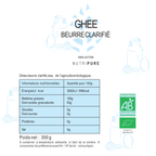 Ghee Bio - Beurre Clarifié 300g Nutripure
