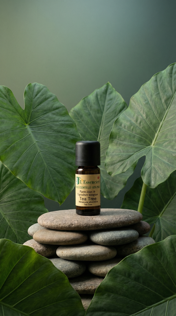 L'huile essentielle pour assainir la peau et l'esprit.