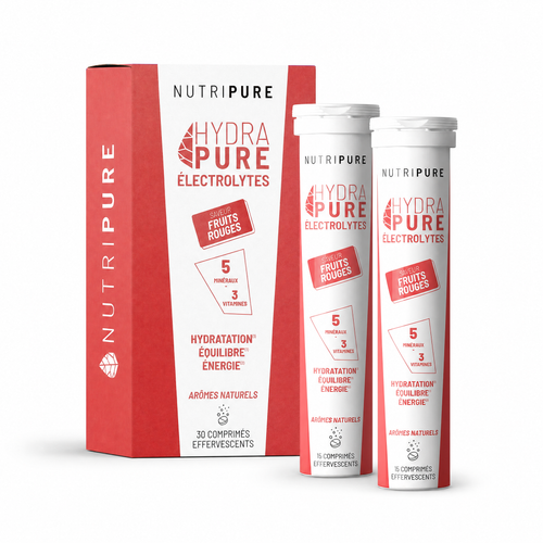 Hydrapure Électrolytes et Vitamines Nutripure Fruits Rouges