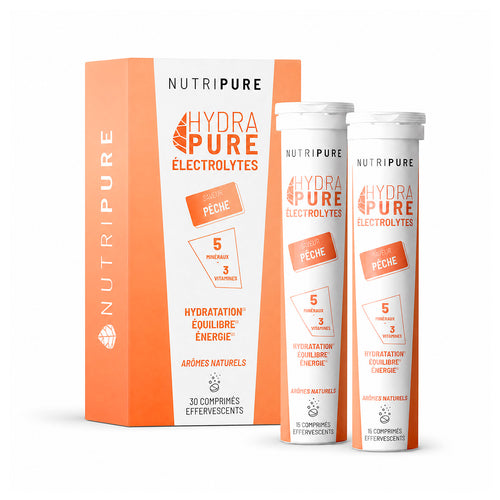 Hydrapure Electrolytes and Vitamins Nutripure Peach