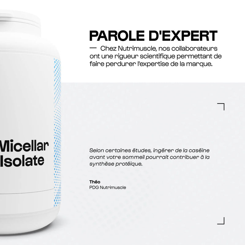 Isolat de Caséine Micellaire Native Nature Nutrimuscle