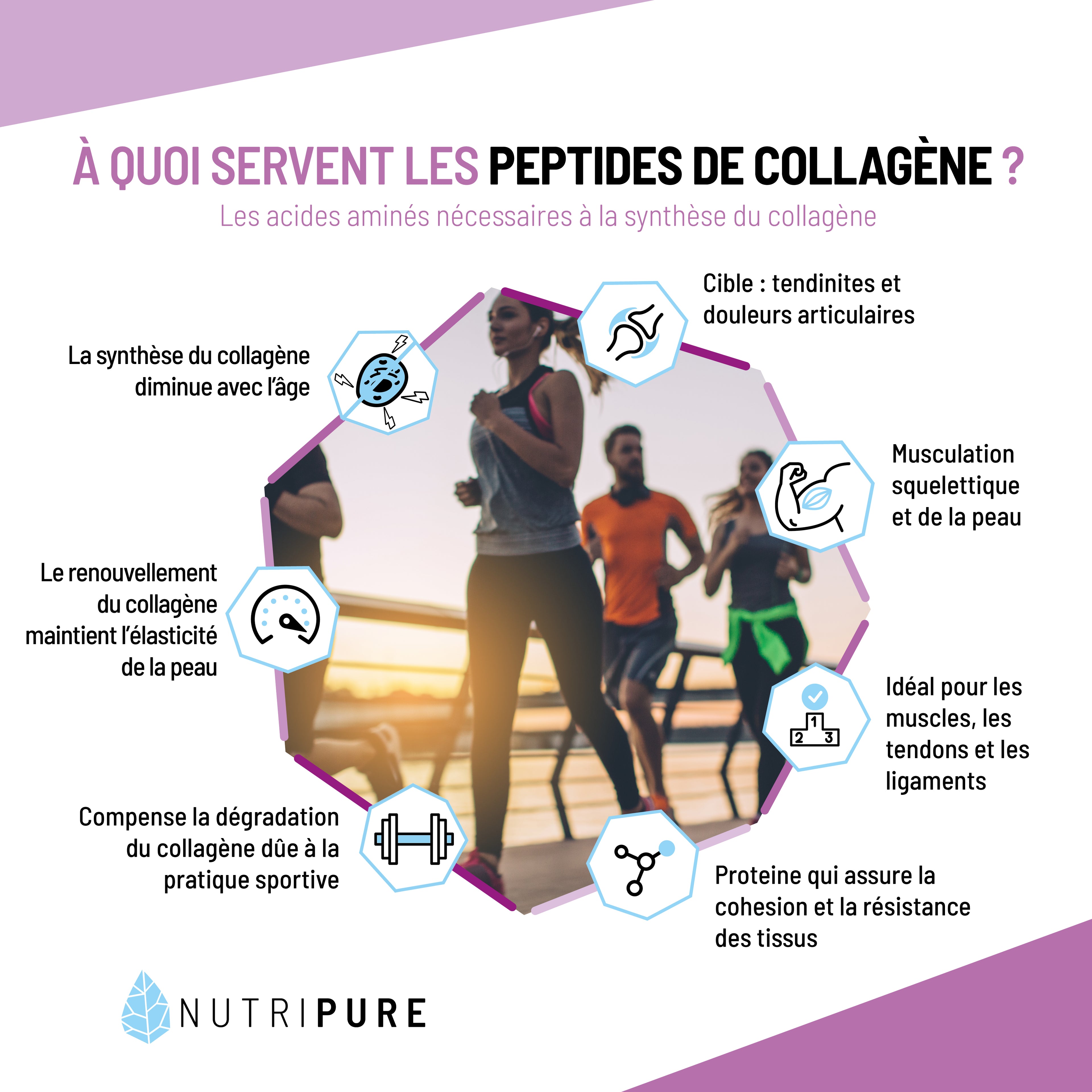 Collagène Peptan® Framboise Nutripure – Peptide de Collagène pour la Peau et les Articulations