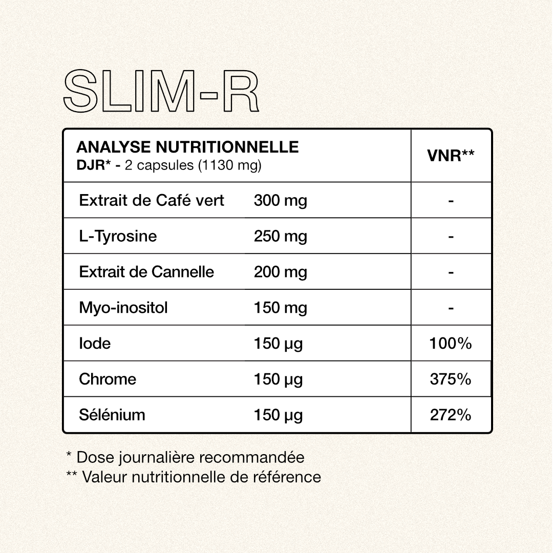 SLIM-R - Complément alimentaire minceur pour la perte de poids