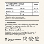 Tableau Valeurs nutritionnelles recommandées et composition Magnesium Duo Exelis