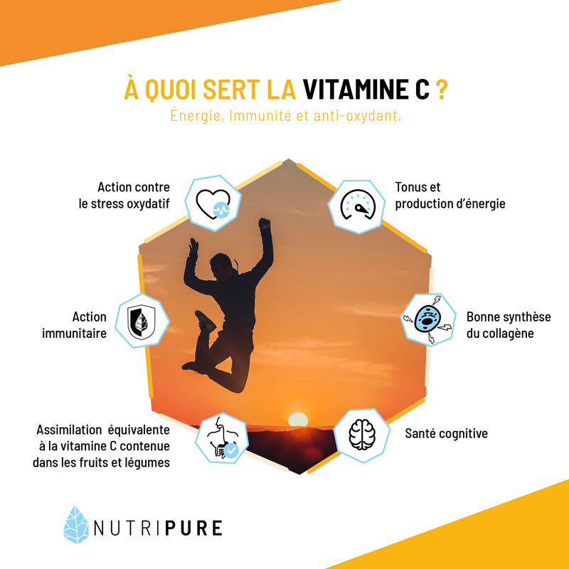 Vitamine C Nutripure – 60 Gélules de 750 mg
