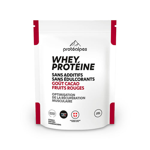 Whey Proteina Cacao Frutti Rossi Protéalpes Classique