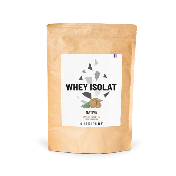 Whey Isolate Native Noisette Nutripure Packshot Sachet Kraft