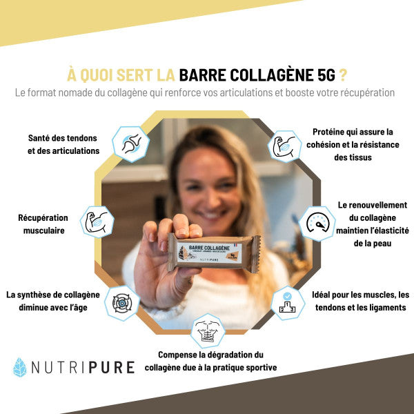 Barre Collagène Nutripure aux Peptides de Collagène Peptan®