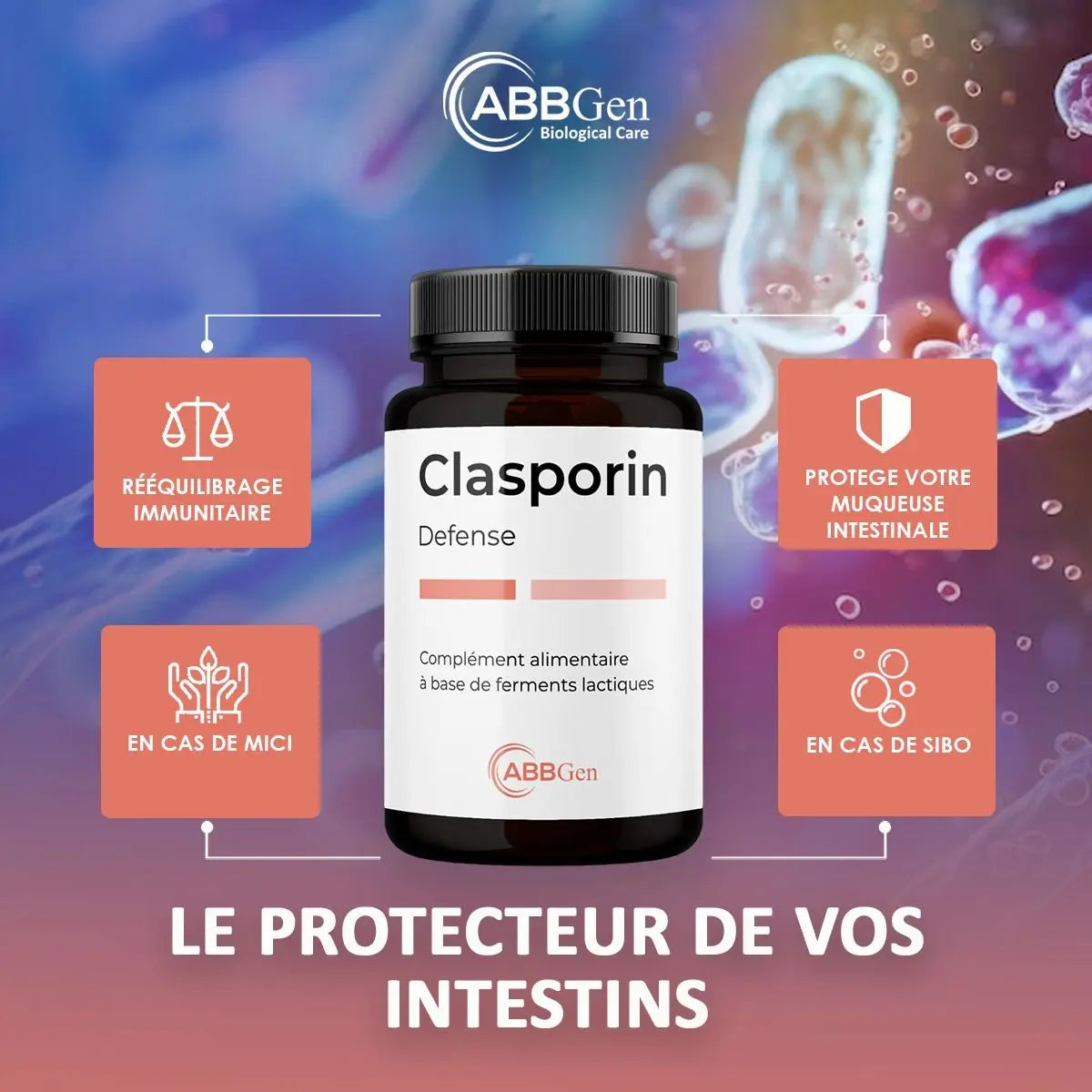 CLASPORIN Retard - Probiotique - Inflammation et Infection Intestinale