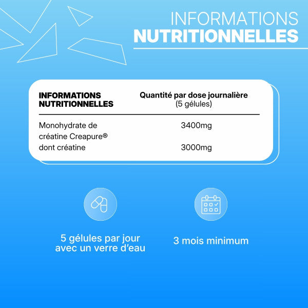 Créatine en Gélules Creapure® Nutripure