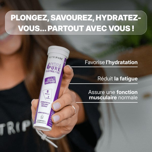 Hydrapure Électrolytes et Vitamines Nutripure Fruits Exotiques