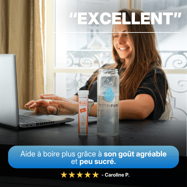 Hydrapure Électrolytes et Vitamines Nutripure Pêche