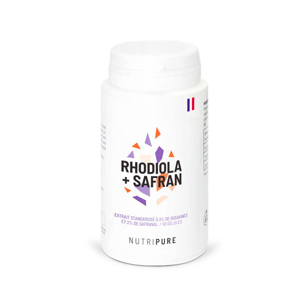 Rhodiola Rosea und Safran Nutripure 60 Kapseln