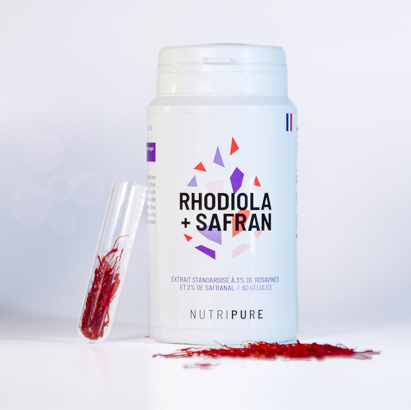 Rhodiola Rosea und Safran Nutripure 60 Kapseln