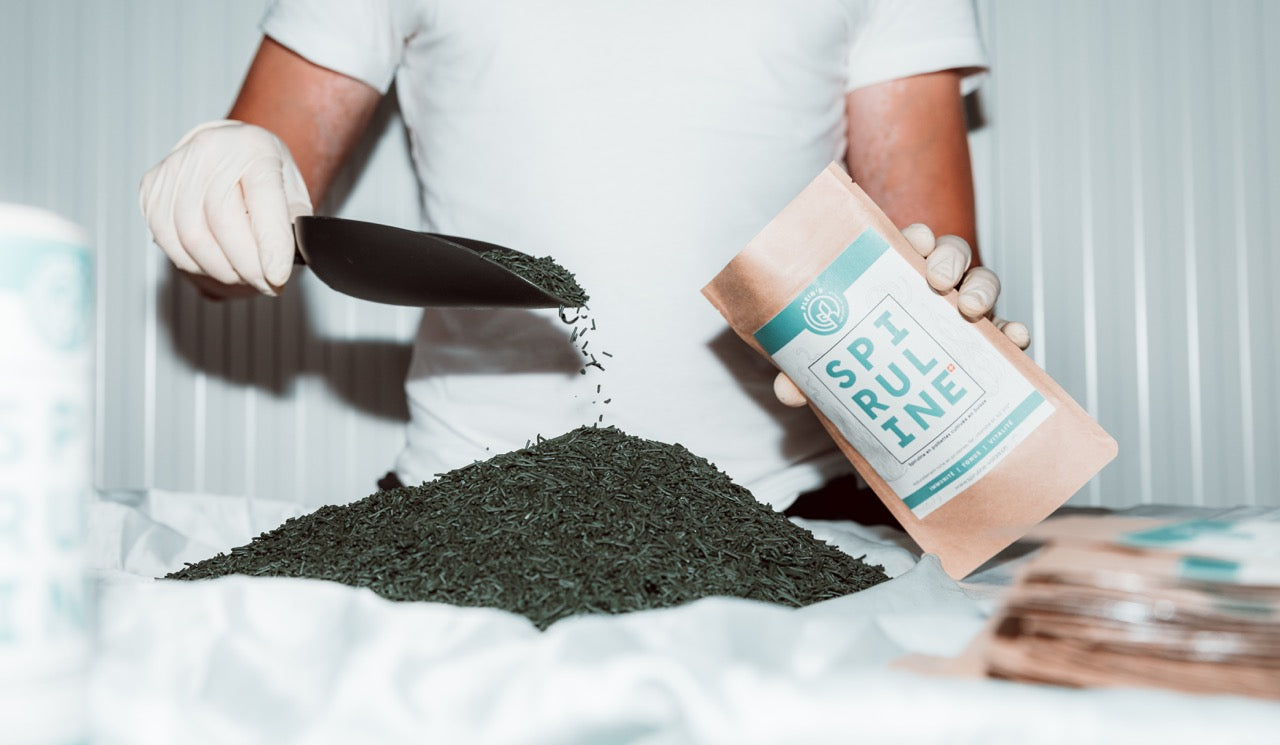 Spiruline en paillettes - Production écologique Valais
