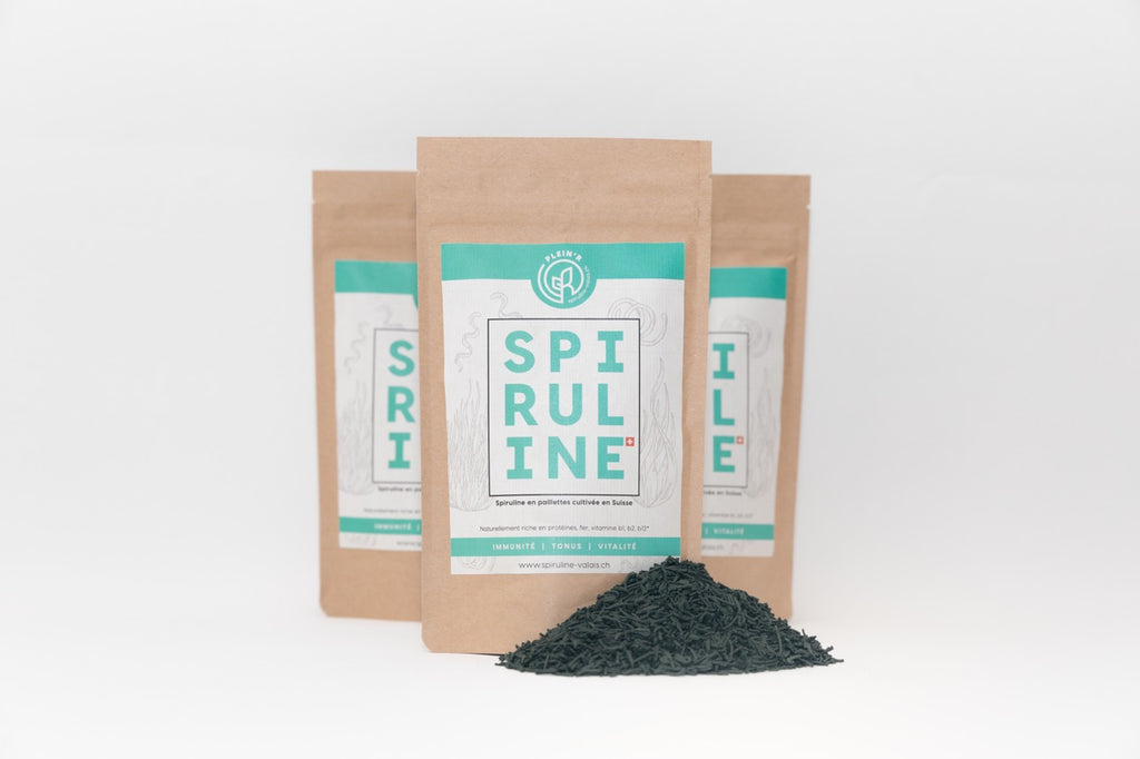 Spiruline en paillettes - Production écologique Valais